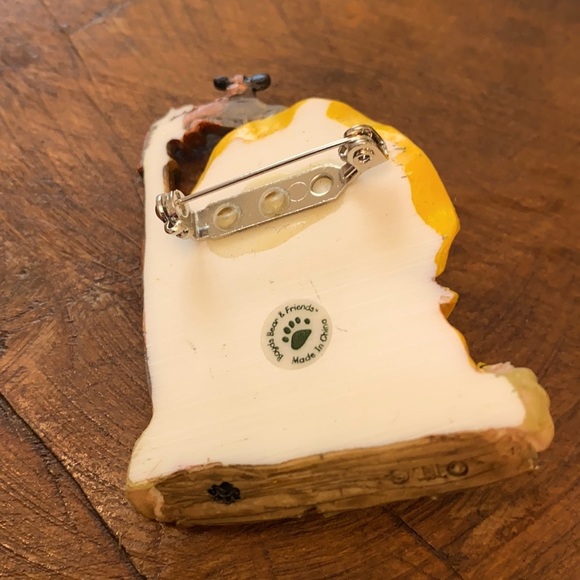 VINTAGE Boyd’s Bear & Friends TBC Marked “Fun Is Where You Make It!” Frog Brooch - Picture 4 of 6